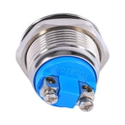 Silver 12V DC Waterproof Metal Circle Push Button Momentary Horn Switch Car/Boat