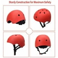 thumbnail image 3 of Casque de Vélo pour Enfants et Jeunes Classique 1.0 Sports Planche à Roulettes Moto 3-13 Ans Rouge-m-Code (52-56cm), 3 of 7