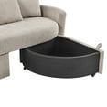 thumbnail image 5 of Lifestyle Solutions Bryson Modern Storage Sofa, Taupe Chenille Fabric, 5 of 6