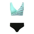 thumbnail image 4 of Sngxgn Bikini Set for Women Two Piece Swimsuits Cut Out High Waisted Scoop Neck V Cut Bottom(Mint Green,S), 4 of 8