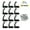 Black, variant on Camp'N White 12-Pack RV Spring Catch Door Holder with Hardware - Easy Installation