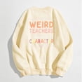 thumbnail image 4 of WEAIXIMIUNG Robe Sweat-Shirt Surdimensionnée Mode Décontractée Couleur Unie Manches Longues Imprimé Lettres Col Rond, 4 of 4
