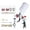 A Luxury package red, variant on Pneumatic Spray Gun1.4/1.7/2.0/2.5 MM Nozzle Spray Gun Spray Equipment Atomized Paint Car Painting Tool ,Versatile applications