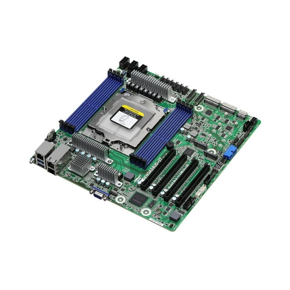 AsRock Rack GENOAD8UD-2T/X550 Deep Micro-ATX Server Motherboard Single Socket SP5 (LGA 6096) AMD EPYC™ 9004 series processors Dual 10G Lan