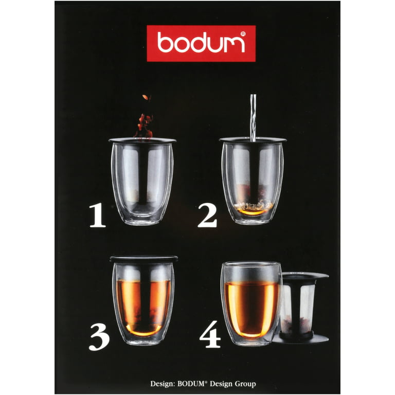 Custom Bodum Pavina 12 oz. Double Wall Glass Two Piece Set