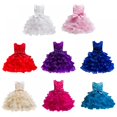 thumbnail image 2 of XBASW 3-10Y Lace Princess Dresses Flower Girl Wedding Dress for Kids Baby Sleevelesss Tulle Pageant Ball Party Gowns, 2 of 9