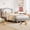 Light Gray, variant on Ourlova Twin upholstered Bed Frame for - Adjustable Scallop Headboard with Velvet Platform - No Box Spring Needed-Pink + White