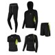 thumbnail image 3 of Chándal transpirable para hombre 5Pcs / Set Chándal para Hombre de Secado Gimnasio Atlético Fútbol de Compresión - Negro M Verde m Magideal Chándal transpirable para hombre, 3 of 7