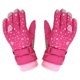thumbnail image 2 of Qarigey 1 par de guantes para esquiar en la nieve para niños, guantes a prueba de viento, mitones de calentamiento ajustables, equipo deportivo para guantes y mitones Rojo Qarigey AP013201-01, 2 of 6
