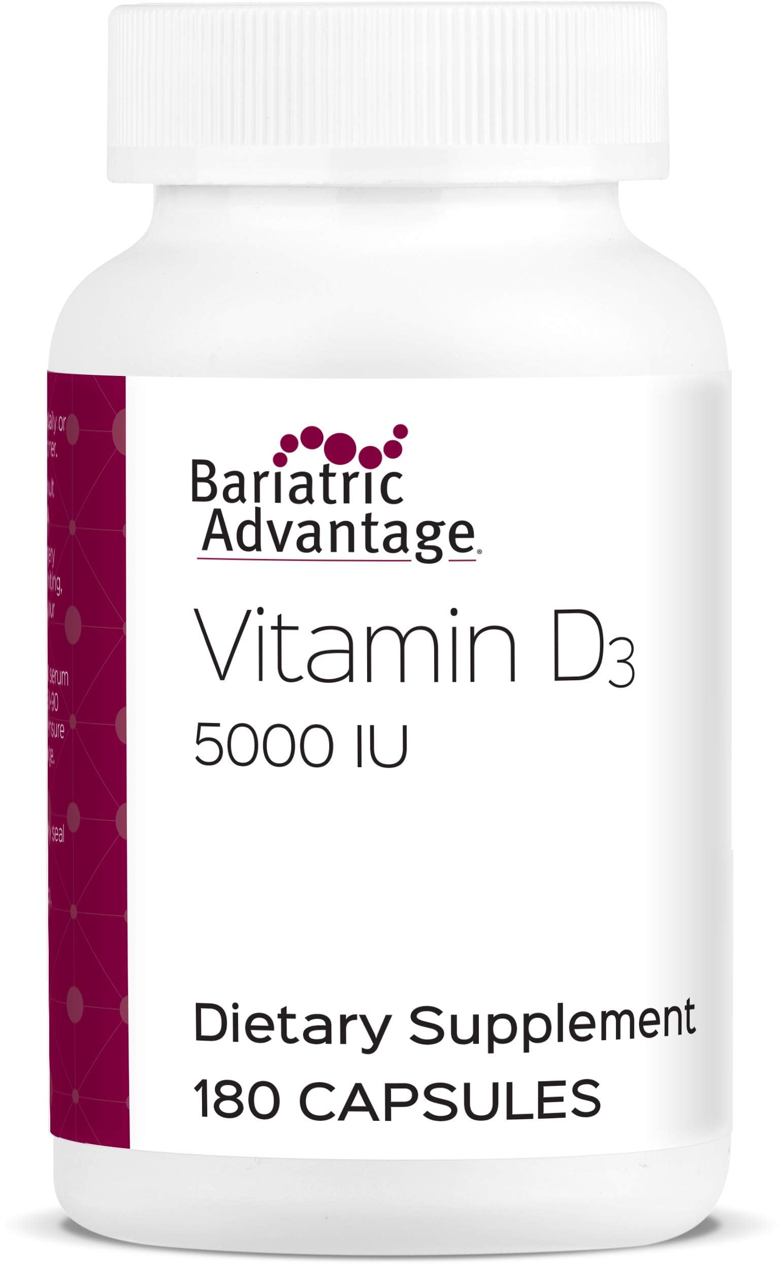Bariatric Advantage Vitamin D3 5000 IU High Potency Vitamin D