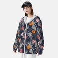 thumbnail image 5 of Fotbe Hawaiian Style Men's Women's UPF 50+ Sun Protection Jacket Hooded Cooling Shirt with Pockets Hiking Outdoor Performance-Large, 5 of 9