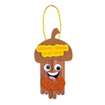 Fun Express 3 1/2" x 6 1/4" Growing in My Faith Craft Stick Craft Kit - Makes 12