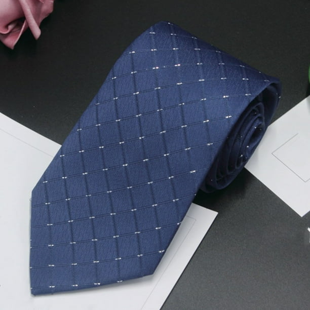 Camisa de vestir de negocios de moda para hombre, corbata de poliéster lisa de 8 cm, corbata de poliéster para hombre