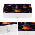 thumbnail image 4 of Witch Hat PU Leather Jewelry Boxes Necklace Holder Display Case with Removable Compartment Portable, 4 of 6