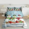 thumbnail image 2 of Homewish Kawaii Snowman 2pcs Bedding Comforter Set for Kids Children Teens,Merry Christmas Twin Comforter Sets,Festival Xmas Breathable Bedding Set,Ultra Soft Home Decor,Reversible, 2 of 8