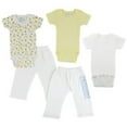 thumbnail image 2 of Bambini Mix N Match Short Sleeve Bodysuits & Track Sweatpants Outfit Sets, 5pc (Baby Boys or Baby Girls, Unisex), 2 of 2