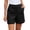 Black(Womens Shorts), variant on Classic Chino Shorts for Women Everyday Tailored Wide Leg Casual Shorts with Belt Loops & Front Pockets