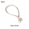 thumbnail image 3 of XiYing 2 Pack Adjustable Window Curtain Tiebacks | Cotton Rope Drape Holdbacks | Door Curtain Holder for Living Room Bedroom Kitchen | Linen Fabric Tie Backs for Home Window Decoration, 3 of 7