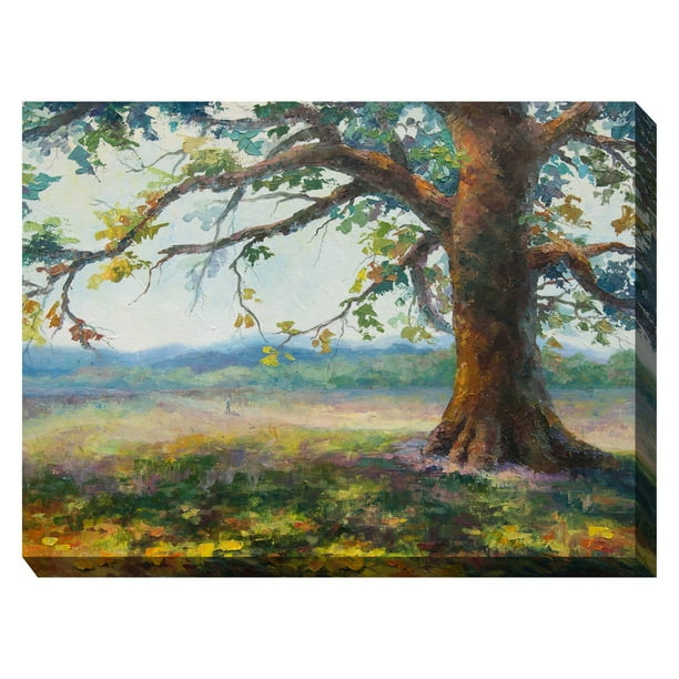 West Of The Wind My Oak Tree Wall Art 40w X 30h In Com - Oak Tree Wall Art West Of The Wind My Oak Tree Wall Art 40w X 30h In Com - Oak Tree Wall Art