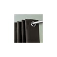 thumbnail image 2 of Dark Grey Grommet Curtains 120" x 108" - Smooth Gliding Bedroom Living Room Window Treatment, 2 of 2