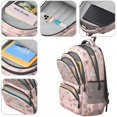 thumbnail image 4 of Princess and Fairy White Pattern Backpack for School, Cute School Bag with Adjustable Shoulder Straps and Padded Back, 16.9"x12.6"x5.9", 4 of 5