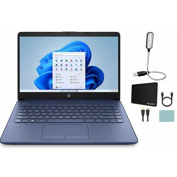 HP Stream 14" HD Laptop, Intel Celeron N4120, 4GB RAM, 64GB eMMC, Blue