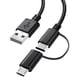 thumbnail image 1 of Cargador VOTY Fast para tableta Amazon Fire con USB-C y micro USB, 1 of 6
