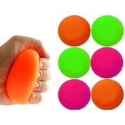 JA-RU Giant Stress Ball Stretchy Squishy Soft 4" (1 Unit) Squish Attack Stress Relief Toys for Kids and Adults. Stress Balls Anxiety Hand Therapy or Sensory Fidget. Plus 1 Bouncy Ball