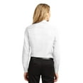 thumbnail image 3 of Port Authority Ladies Long Sleeve Easy Care Shirt-S (White/ Light Stone), 3 of 4