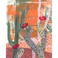 thumbnail image 2 of Wang, Melissa 15x18 White Modern Wood Framed Museum Art Print Titled - Desert Flowers I, 2 of 4