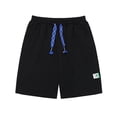 thumbnail image 3 of Pantalones cortos deportivos de verano para hombres y mujeres, estilo coreano, finos, de longitud media, negros, sueltos, rectos, casuales, de pierna ancha, de longitud media, 3 of 5