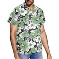 thumbnail image 2 of Yuyamidu His and Hers Matching Outfits Womens Tropical Dress Mens Aloha Shirts Short Sleeve Button Down Asymmetrical Midi Sundress, 2 of 5