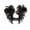 Black, variant on Messy Bun Hair Clip Easy-to-use Claw Clip Hairpiece Versatile Hairstyles Fluffy Wig for Thin or Thick Hair