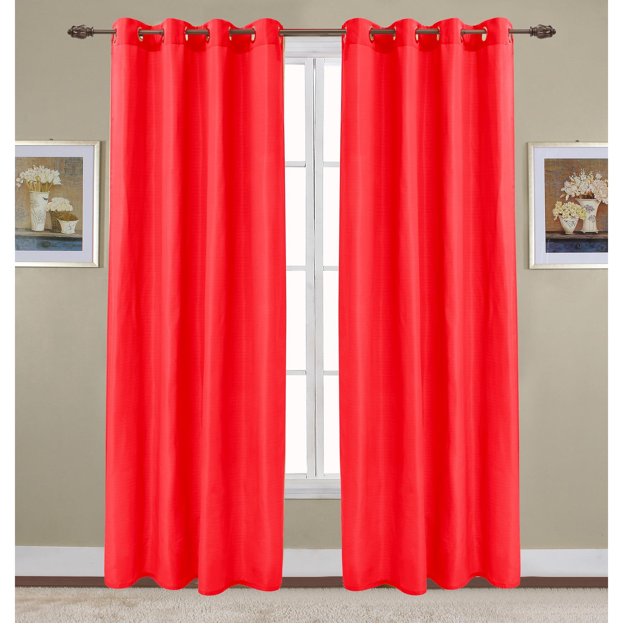 RT Designers Gibson Grommet Top Panel 55" x 90" Red