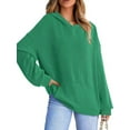 thumbnail image 6 of Charmo Women's Stripled Printed Hoodies Long Sleeve Fall Pullover Sweatshirts, 6 of 6
