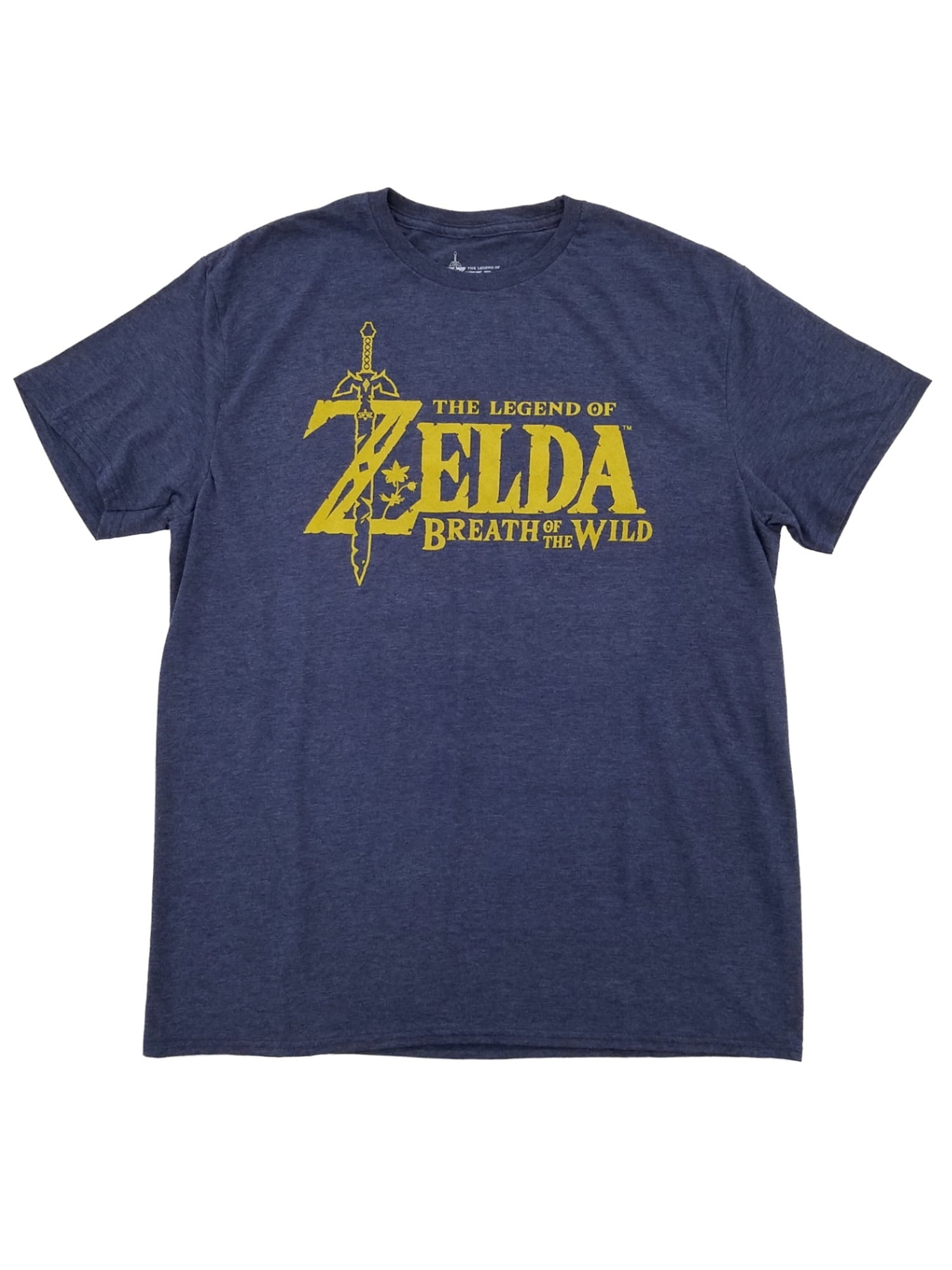 Nintendo - The Legend Of Zelda Mens Navy Blue Heather Breath Of The Wild T-Shirt L - Walmart.com 