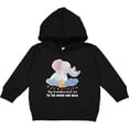 thumbnail image 2 of Inktastic My Grandma Loves Me to the Moon and Back Elephant Family Toddler Hoodie, 2 of 4