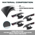 thumbnail image 5 of Xotic Tech Exterior Door Handle & Bowl Cover Trim Combo Kit, Carbon Fiber Pattern, Compatible with Honda Civic 11th Gen 2022-up, 5 of 9