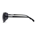thumbnail image 4 of Airforce Mens Rectangular Racer Metal Rim Sport Sunglasses All Black, 4 of 4