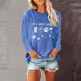 thumbnail image 2 of Mikilon Women's Printed Pullover Sweatshirts Round Neck Long Sleeve Casual Blouses, 2 of 4