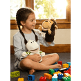 thumbnail image 3 of 2-Pack Assorted Zoo Animal Hand Puppets for Kids, Soft Stuffed Plush Puppet Toys, 11 Inches, 3 of 4