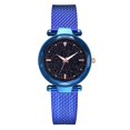 thumbnail image 1 of Correa de silicona de moda para mujer, reloj de pulsera para mujer, esfera redonda, reloj informal de cuarzo, azul, 1 of 1