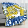 thumbnail image 2 of Kainsy Volleyball Gift Blankets, Volleyball Blankets for Boys Girls, Volleyball Team Player Volleyball Gift for Girls Boys Women Men, Warm Ultra-soft Volleyball Throw Blankets for Bed Couch(60"x80"), 2 of 7