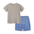 thumbnail image 3 of CYRBOKO Boys's Graphic Tees and Shorts, 2-piece Cotton Elastic Waist Casual Summer Outfit Sets for Kids Gray Size 3-4 T, 3 of 7