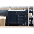 thumbnail image 6 of 36 - inch modern blue bathroom vanity with top sink solid wood MDF resin adjustable shelves concealed storage for tidy bathroom, 6 of 6