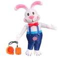 thumbnail image 3 of Disfraz inflable con conejo de Pascua, vestido de conejo de cuerpo completo para Navidad, 3 of 10