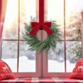 thumbnail image 7 of Christmas Mini Cabinet Wreaths,Small Kitchen Norfolk Wreath,Artificial Farmhouse Xmas Hanging Decor for Window Wall Front Door Candle Rings Wreaths Fireplaces Table Centerpiece Indoor Decorations, 7 of 7