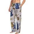 thumbnail image 2 of Balery Men'S Antique Vintage Teapot Coffee Grinder Pants,Sleepwear Pants,Pajama Pants,Pj Bottoms Drawstring And Pockets-Small, 2 of 9