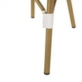 thumbnail image 5 of GDF Studio Brandy Outdoor French Bistro Chairs, Set of 4, Black, White, and Bamboo Finish, 5 of 7