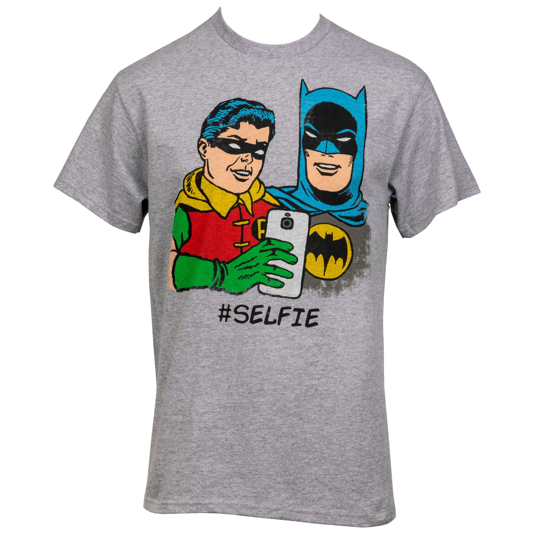 Batman And Robin Selfie T-Shirt-2XLarge 